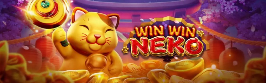 Biểu tượng chính trong game là chú mèo may mắn mang tên là Win Win Neko